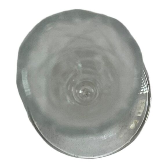 Elegant Crystal Bud Flower Vase 7" Pedestal Diamond Cut Glass At Top Narrow Thin - Picture 3 of 5